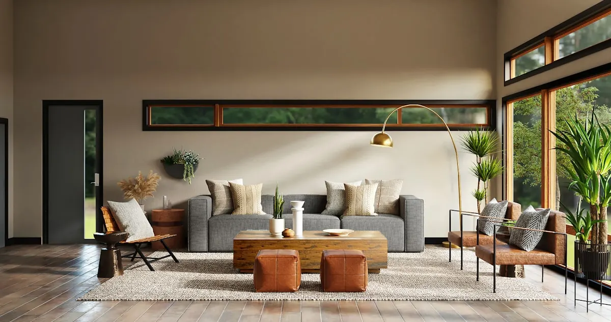 Curated tile collection in a styled interior